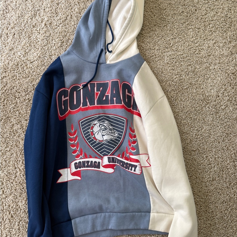 Blue and Cream Hoodie
